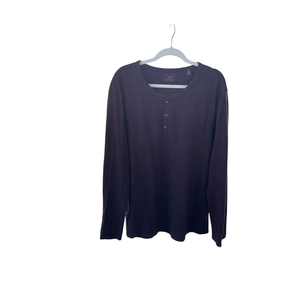 Scotch‎ & Soda Henley Shirt Long Sleeve Casual Button Up Top XXL